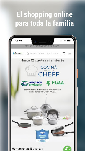 Android application eShop Tecnofast screenshort