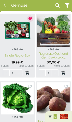 Regio-Delivery Screen 2