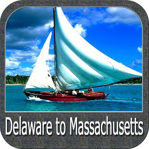 Delaware to Massachusetts Map logo