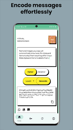 Android application CipherLock-Lite screenshort