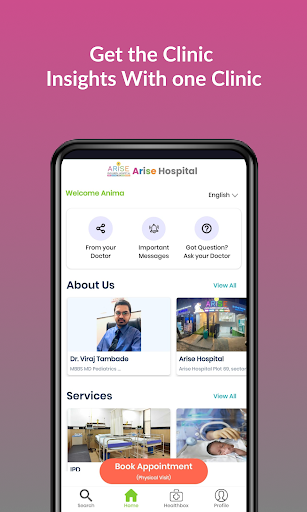 Android application Arise Hospital screenshort