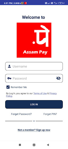 Android application Suhana Assam pay screenshort