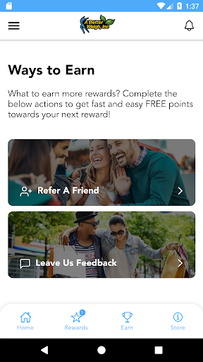 Android application A Better Weigh Rewards screenshort