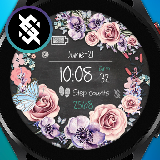 BFF13- Blackboard Art Flower