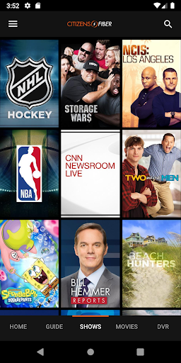 Screenshot of Citizens Fiber