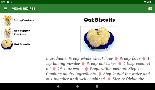 Vegan recipes Screen 3