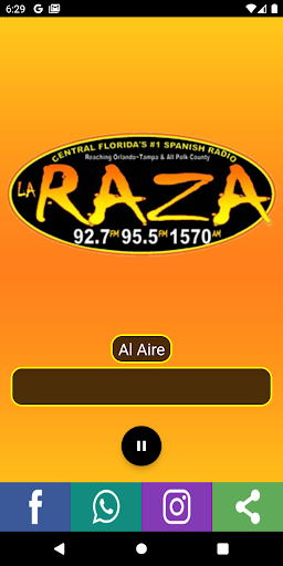 Android application La Raza Florida screenshort