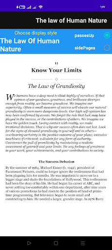 Android application The Laws of Human Nature screenshort