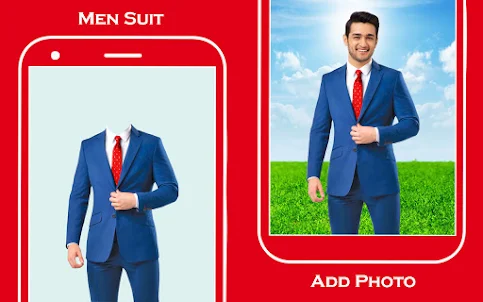 Men casual suit photo editor