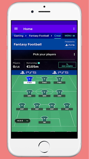 Football Fantasy Manager Screen 3