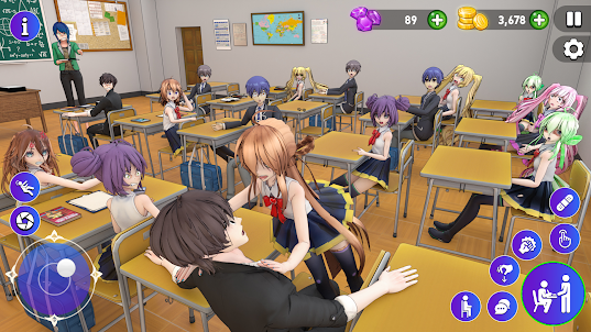 High School Love Sim Life Game