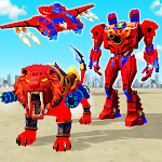 Cover Image of Download Flying Tank Transform Robot War: Lion Robot Games 10.0.2 APK