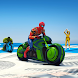 スーパーヒーロー トリッキー バイク レース 3D