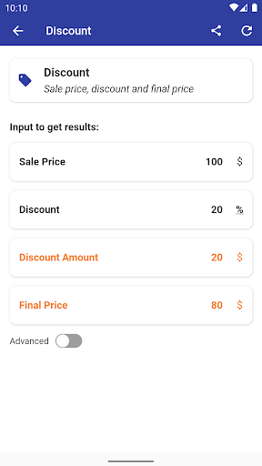 Percentage Calculator Screen 3