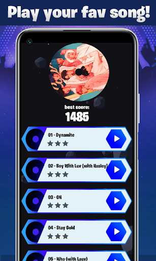 BTS Tiles Hop - Dynamite Bounce Game 2021