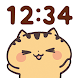 デジタル時計ウィジェット 猫キャラクター達 - Androidアプリ