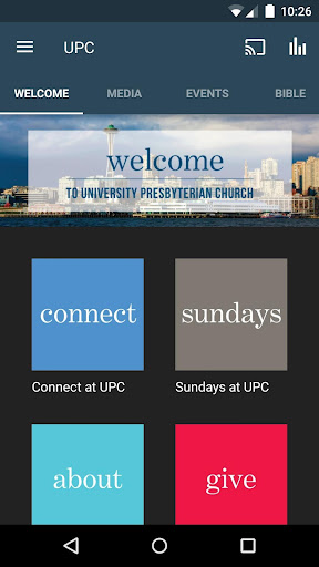 Android application University Presbyterian Church screenshort