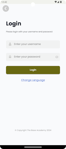 Android application The Base Academy screenshort