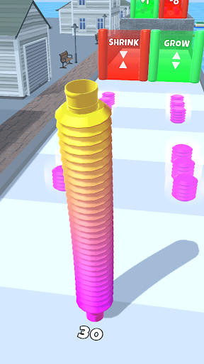 Android application Pop Tube Runner screenshort