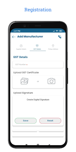 Manufacturer Screen 3