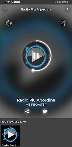 Android application US Radio Piu Agordina Online A screenshort