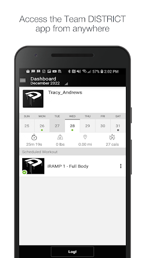 Android application Team DISTRICT screenshort