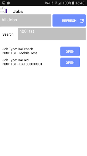 Android application DAFcheck Mobile screenshort