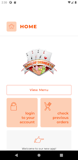Android application King of Desserts DY10 screenshort