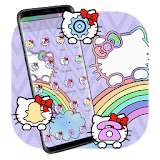 Purple Rainbow Kitty Theme icon