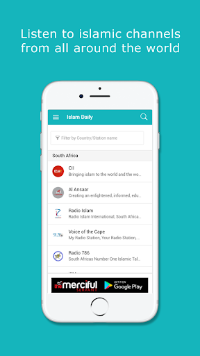 Android application Islam Daily Radio screenshort