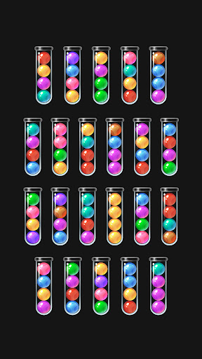 Jogo de quebra cabeça de cores de classificação de bola versão