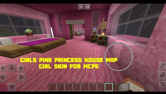 Girls Pink Princess House MCPE