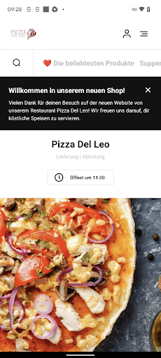 Android application Pizza Del Leo screenshort