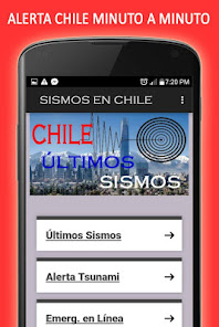 Screenshot 1 Sismos en Chile y Emergencias android