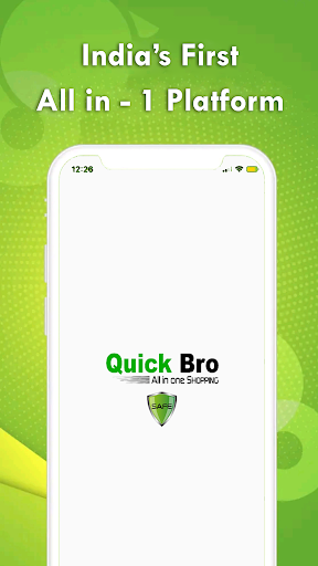 Android application QuickBro : Food delivery &more screenshort