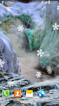 screenshot of Winter Waterfalls Wallpaper
