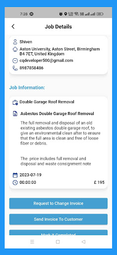 Subbie Job Screen 2