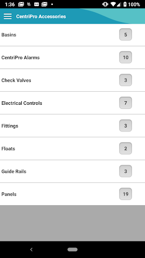 Goulds Mobile Catalog Screen 2