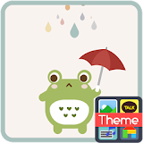 비 오는 날의 개구리 카카오톡 테마 icon
