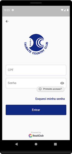 Android application Taubaté Country Club screenshort