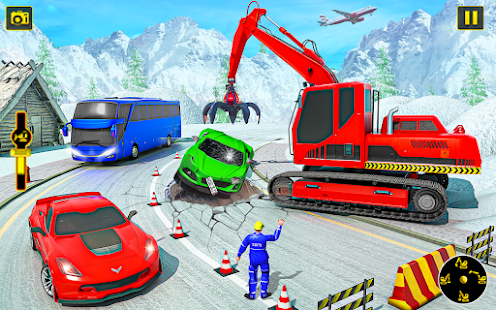Snow Excavator Simulator Games 1.0 APK + Mod (Unlimited money) untuk android