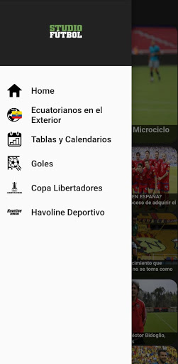 Android application StudioFútbol screenshort