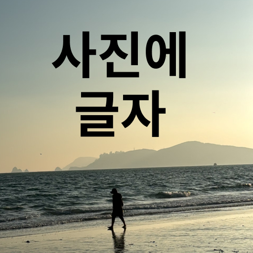 텍스트 추가 - 사진에 텍스트