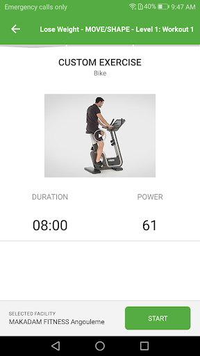 Makadam Fitness Screenshot