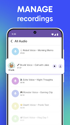 Screenshot of AI Voice Changer Sound Effects