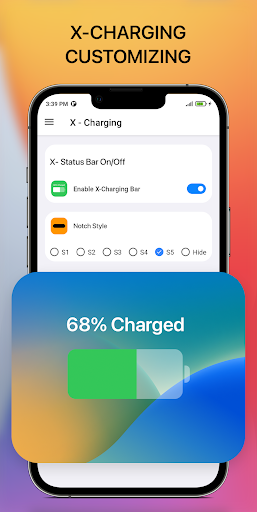 iCenter iOS 16: X - Charging Screen 2