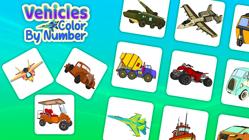 Vehicles Paint By Number Art Screen 2