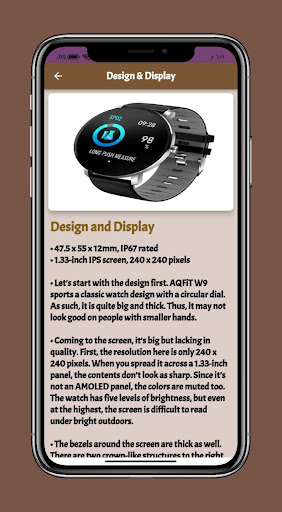 w9 sport smart watch Guide Screen 2