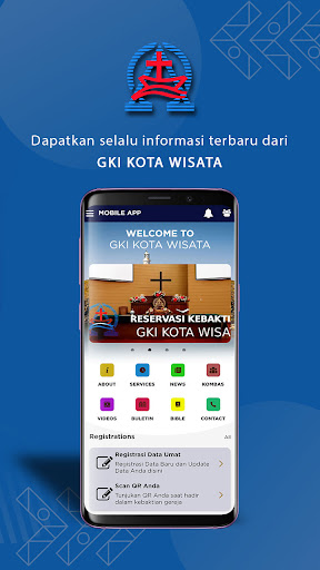 Android application GKI Kota Wisata screenshort