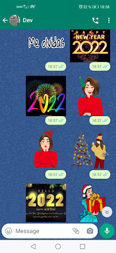 Happy New Year 2022 WAStickerApp